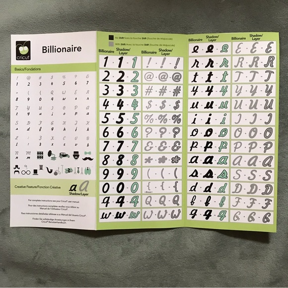 Cricut lite BILLIONAIRE Font - Picture 7 of 16